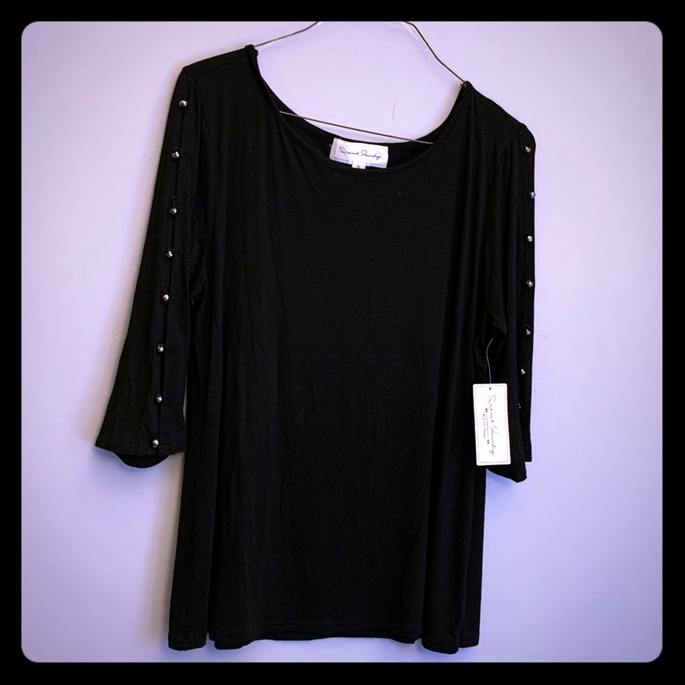 French Laundry black tunic Sz XL
